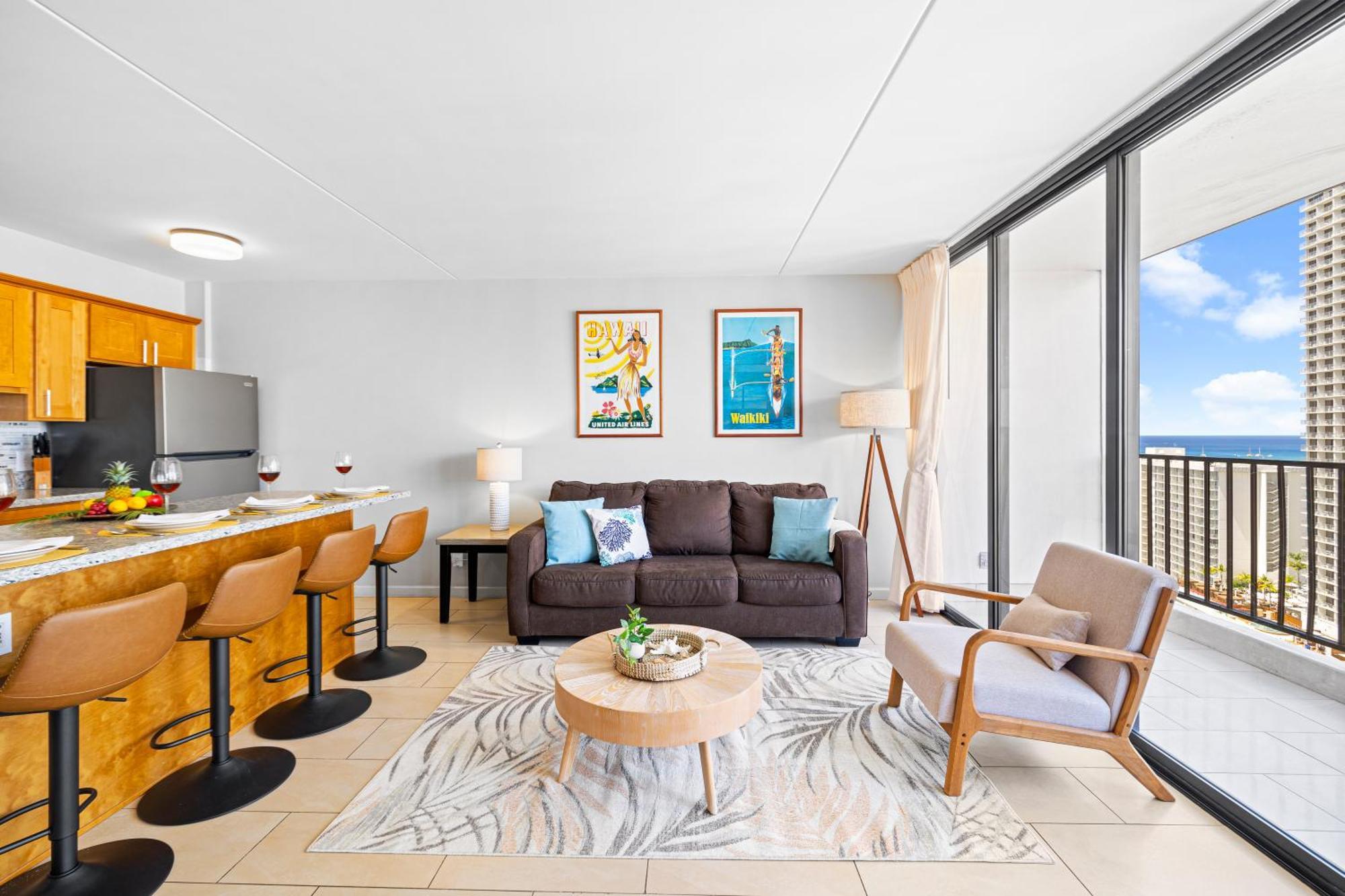 Great Ocean View Condo, Near Beach With Free Parking! ホノルル エクステリア 写真